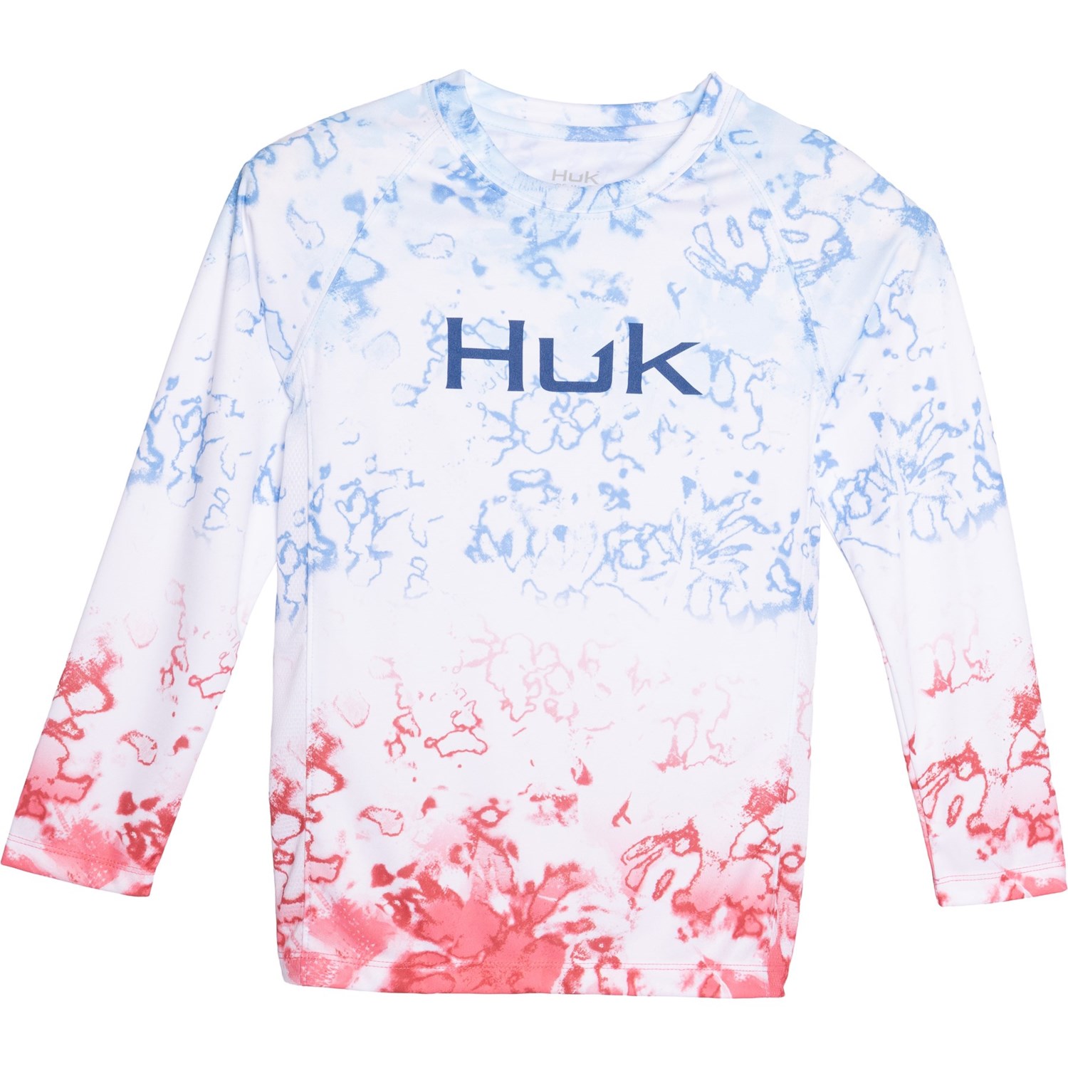 Huk Big Boys Pursuit Fin Fade Shirt - UPF 50+, Long Sleeve