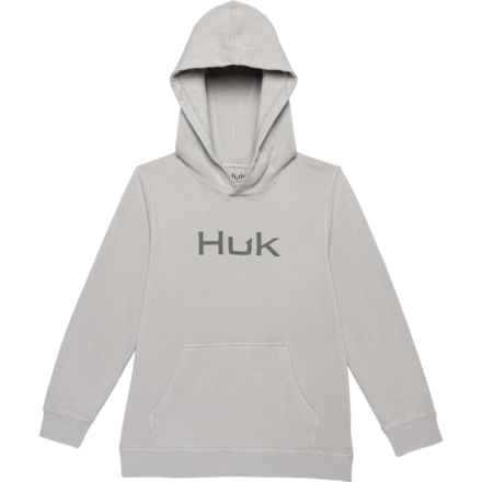 Huk Big Boys Up Logo Hoodie in Harbor Mist