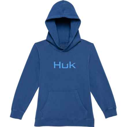 Huk Big Boys Up Logo Hoodie in Set Sail