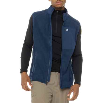 Huk Coastline Fleece Vest in Naval Academy