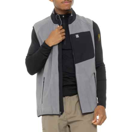 Huk Coastline Fleece Vest in Night Owl