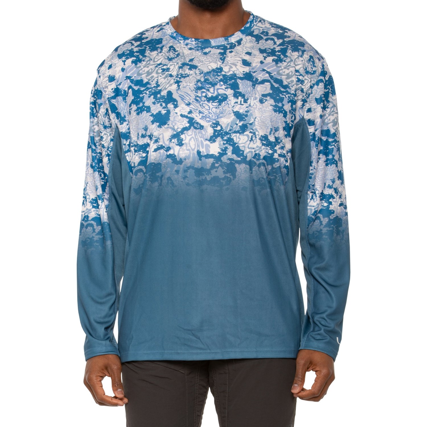 HUK Icon X TIDE Change Fade UPF 50+ CHEMISE de pêche à manches longues