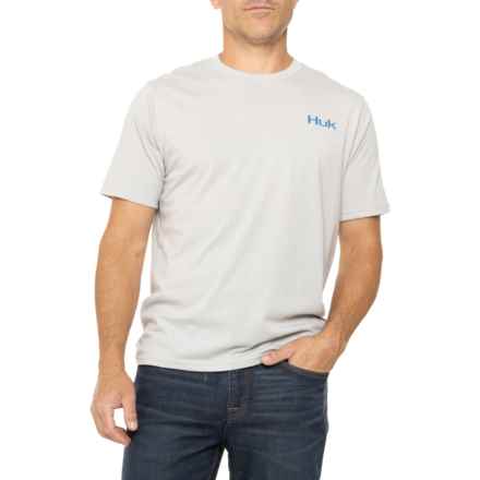 Huk KC Flag Fish T-Shirt - Short Sleeve in Harbor Mist