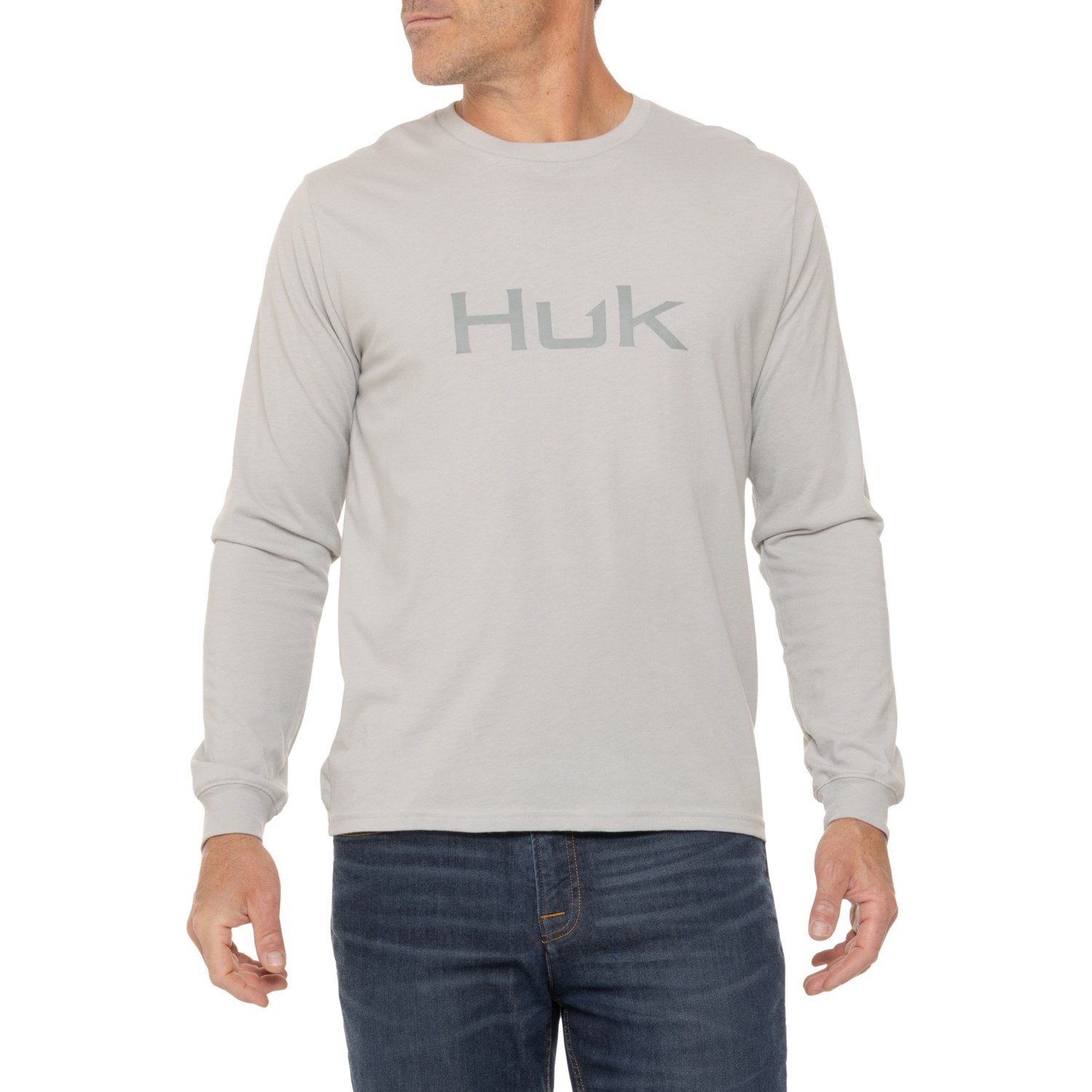 Huk Logo T-Shirt - Long Sleeve - Save 59%