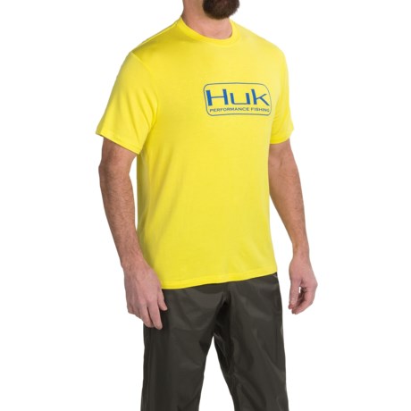 Huk Logo T-Shirt – Short Sleeve (For Men)