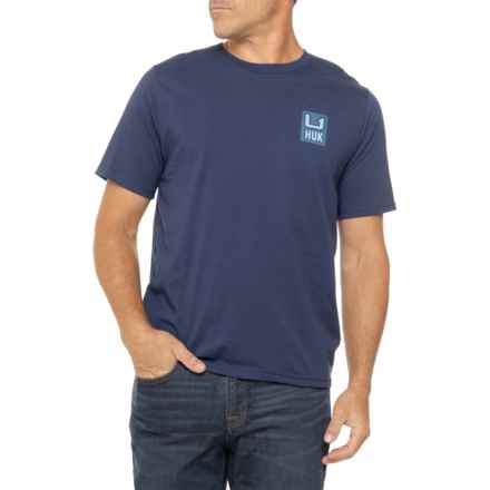Huk Plume T-Shirt - Short Sleeve in Naval Academy