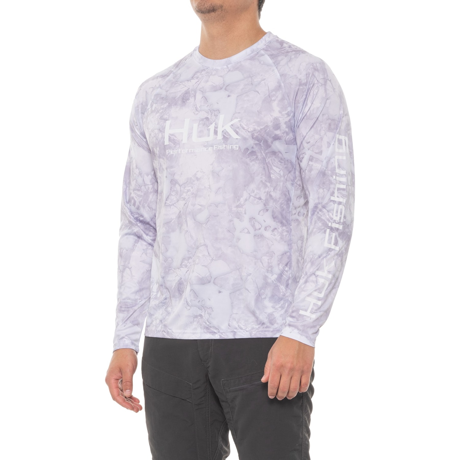 Chemise De Pêche Huk Fracture Camouflage Chêne Mousse - Taille 2XL (52) - Manches Longues