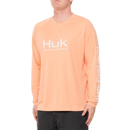 Huk ICON X Long Sleeve Crew Inside Reef Fade Shirt – Cowboy