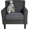 6RCTJ_2 Humane Society of the United States Cat-Shaped Skeleton Throw Pillow - 12x20”