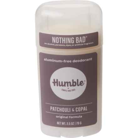 Humble All-Natural Deodorant - Aluminum-Free, 2.5 oz. in Patchouli/Copal