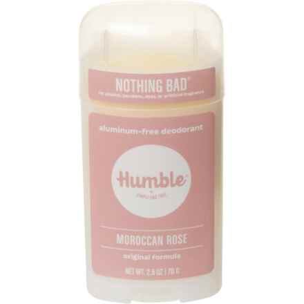 Humble Vegan and Sensitive Skin Natural Deodorant - Aluminum-Free, 2.5 oz. in Moroccan Rose