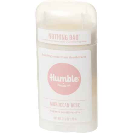 Humble Vegan and Sensitive Skin Natural Deodorant - Aluminum-Free, 2.5 oz. in Moroccan Rose