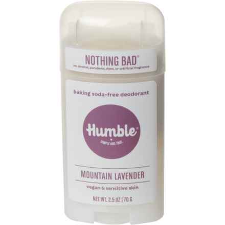 Humble Vegan and Sensitive Skin Natural Deodorant - Aluminum-Free, 2.5 oz. in Mountain Lavender