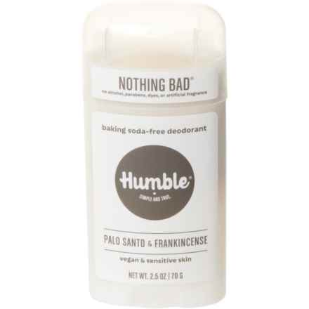 Humble Vegan and Sensitive Skin Natural Deodorant - Aluminum-Free, 2.5 oz. in Palo Santo/Frankincense