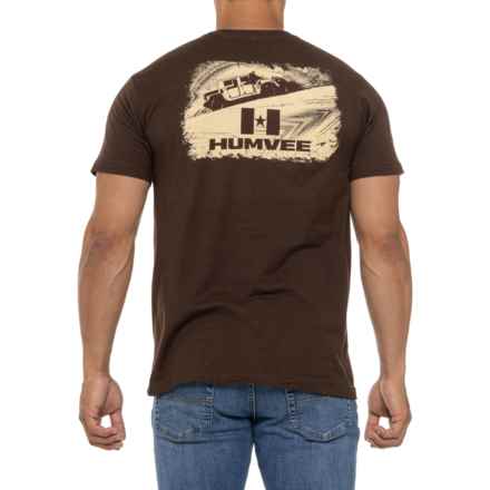 HUMVEE Logo T-Shirt - Short Sleeve in Brown