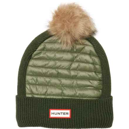 HUNTER Baffle Stitch Beanie - Insulated (For Women) in Maa Green