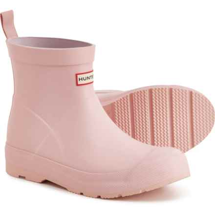 HUNTER Big Boys and Girls Play Rain Boots - Waterproof in Azalea Pink