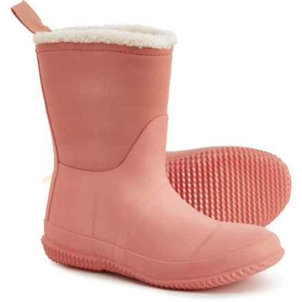 HUNTER Boys and Girls Original Sherpa Rain Boots - Waterproof, Insulated in Rough Pink