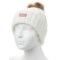 4VVAA_2 HUNTER Cable-Knit Cuffed Pompom Beanie (For Women)