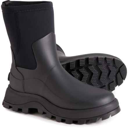 HUNTER City Explorer Short Rain Boots - Waterproof (For Women) in Black