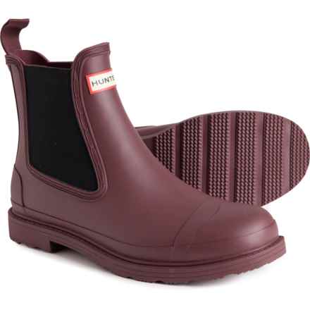 HUNTER Commando Chelsea Rain Boots - Waterproof (For Men) in Ruskea Brown