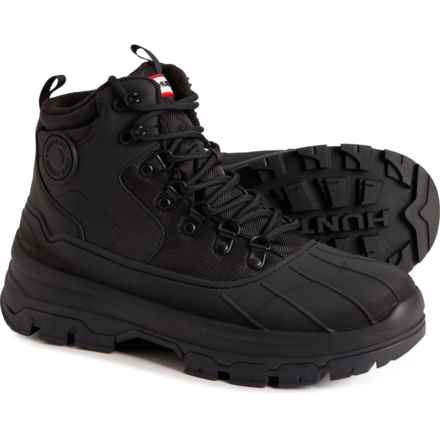 HUNTER Explorer Duck Boots - Waterproof, Insulated (For Women) in Black