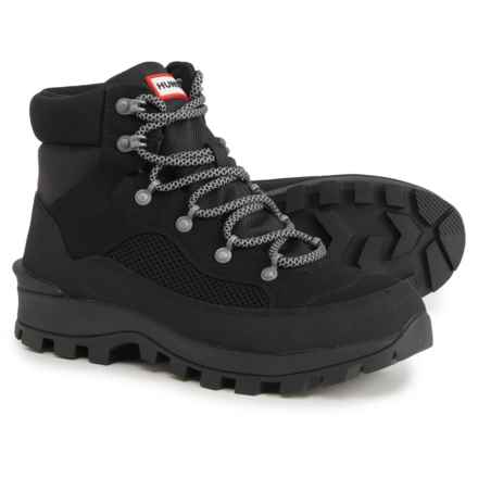 HUNTER Explorer Hiking Boots - Leather (For Women) in Black
