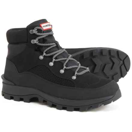HUNTER Explorer Mid Lace Hiking Boots (For Men) in Black