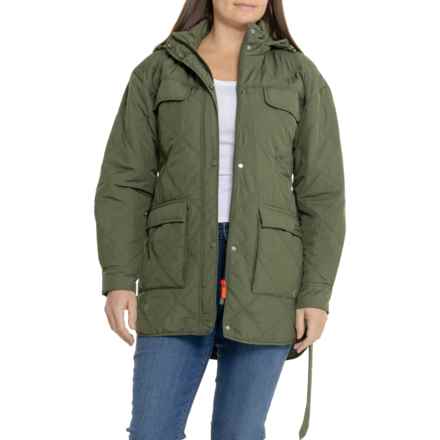 HUNTER Friday Packable Hooded Quilted Jacket - Insulated in Hunter Green