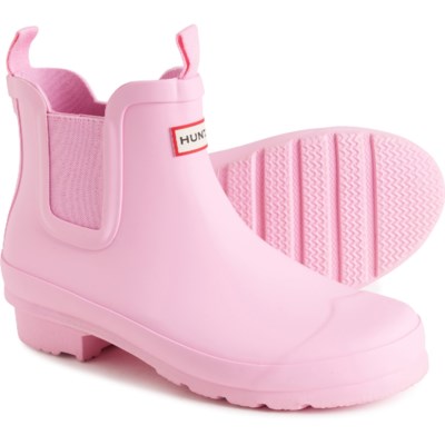 Hunter pink chelsea on sale boots