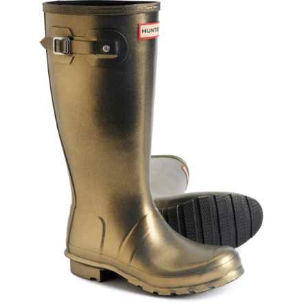 HUNTER Girls Original Nebula Rain Boots - Waterproof in Gold