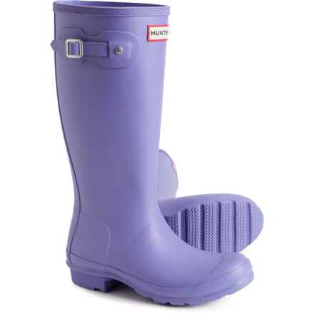 HUNTER Girls Original Rain Boots - Waterproof in Iridescent Purple