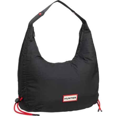 HUNTER Jetset Shoulder Bag in Black/Black