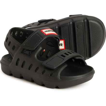 HUNTER Little Boys and Girls Dottie Sandals in Black