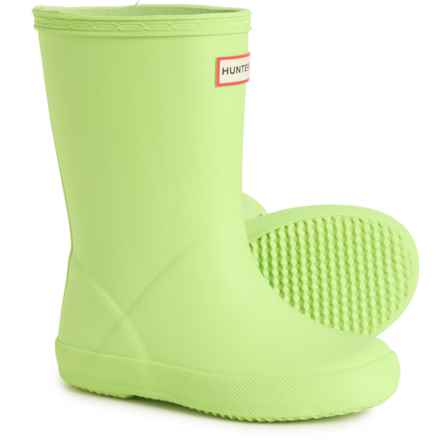 HUNTER Little Boys and Girls First Classic Rain Boots - Waterproof in Green