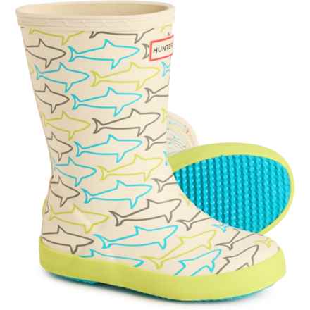 HUNTER Little Boys and Girls First Classic Rain Boots - Waterproof in Light Blue