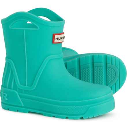 HUNTER Little Boys and Girls Georgey Rain Boots - Waterproof in Green