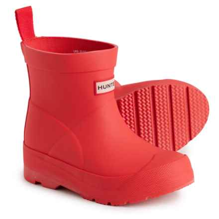 HUNTER Little Girls Play Rain Boots - Waterproof in Logo Red