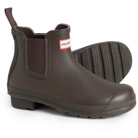 HUNTER Original Chelsea Rain Boots - Waterproof (For Women) in Bitter Choc