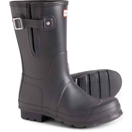 HUNTER Original Short Rain Boots - Waterproof (For Men) in Black