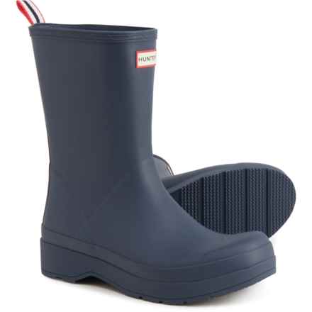 HUNTER Play Mid Rain Boots - Waterproof (For Men) in Valtameri Blue