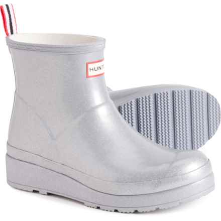 HUNTER Play Short Cosmic Rain Boots - Waterproof (For Women) in Silver