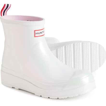 HUNTER Play Short Nebula Rain Boots - Waterproof (For Women) in Silver