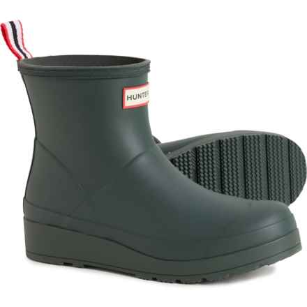 HUNTER Play Short Rain Boots (For Women) in Hgn02 Arctic Moss