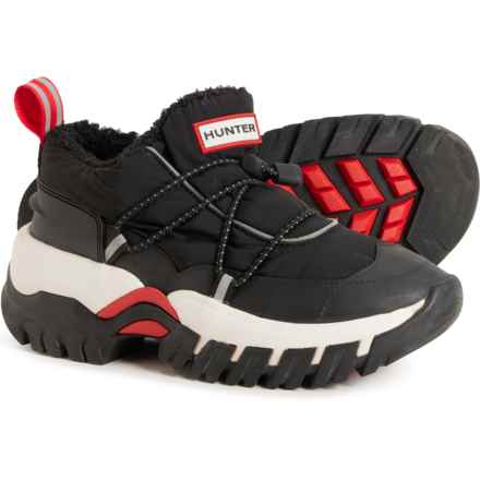 HUNTER Recycled Poly Snow Shoes - Waterproof, Insulated (For Women) in Black - Closeouts