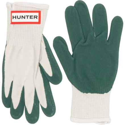 HUNTER Rubberized Gardening Gloves in Hunter Green