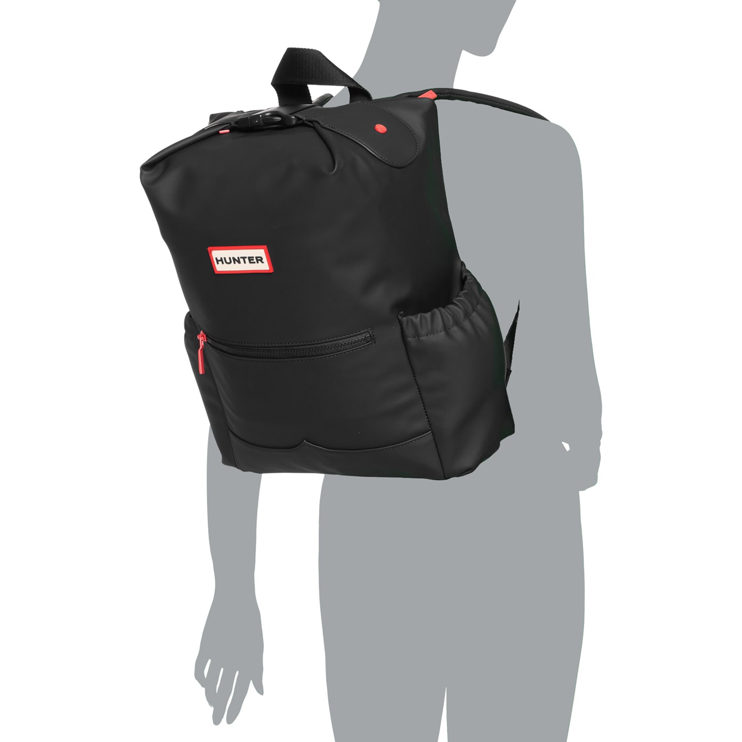HUNTER Top Clip Backpack - Black Matte - Save 33%