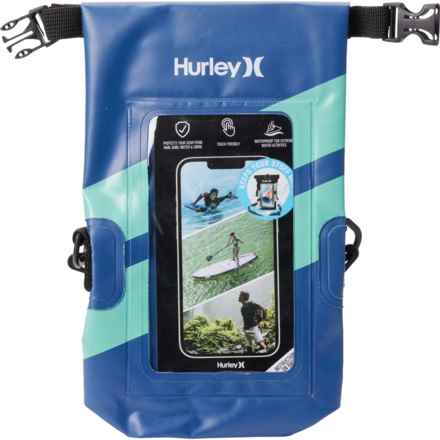 Hurley 2 L Dry Bag with Smartphone Pocket - Waterproof in Blue Combo
