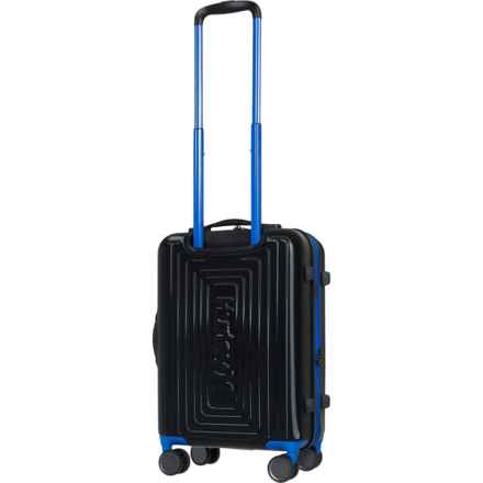 Hurley 21” Suki Spinner Carry-On Suitcase - Hardside, Expandable, Black-Blue in Black/Blue