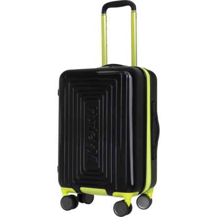Hurley 21” Suki Spinner Carry-On Suitcase - Hardside, Expandable, Black-Neon in Black/Neon